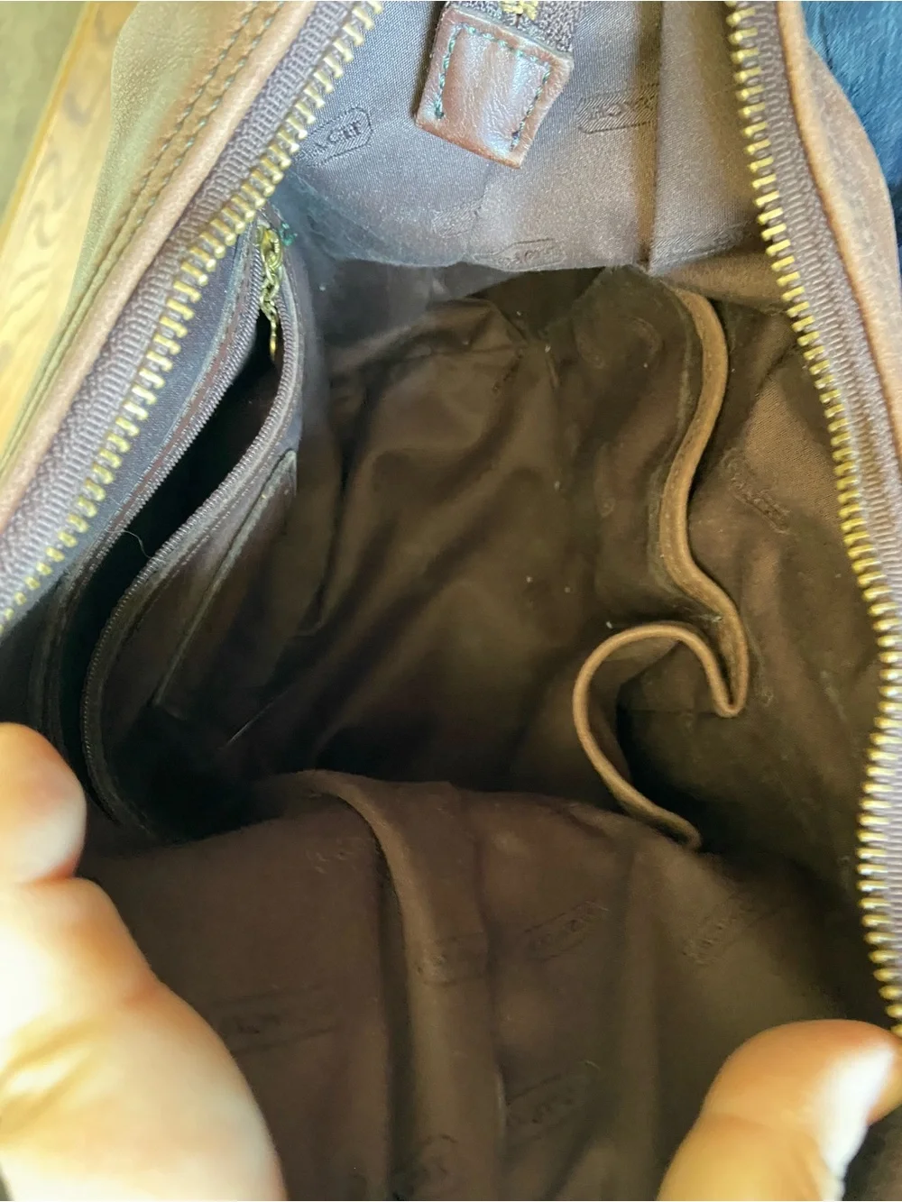 Coach Legacy West Classic Brown Leather Hobo Bag